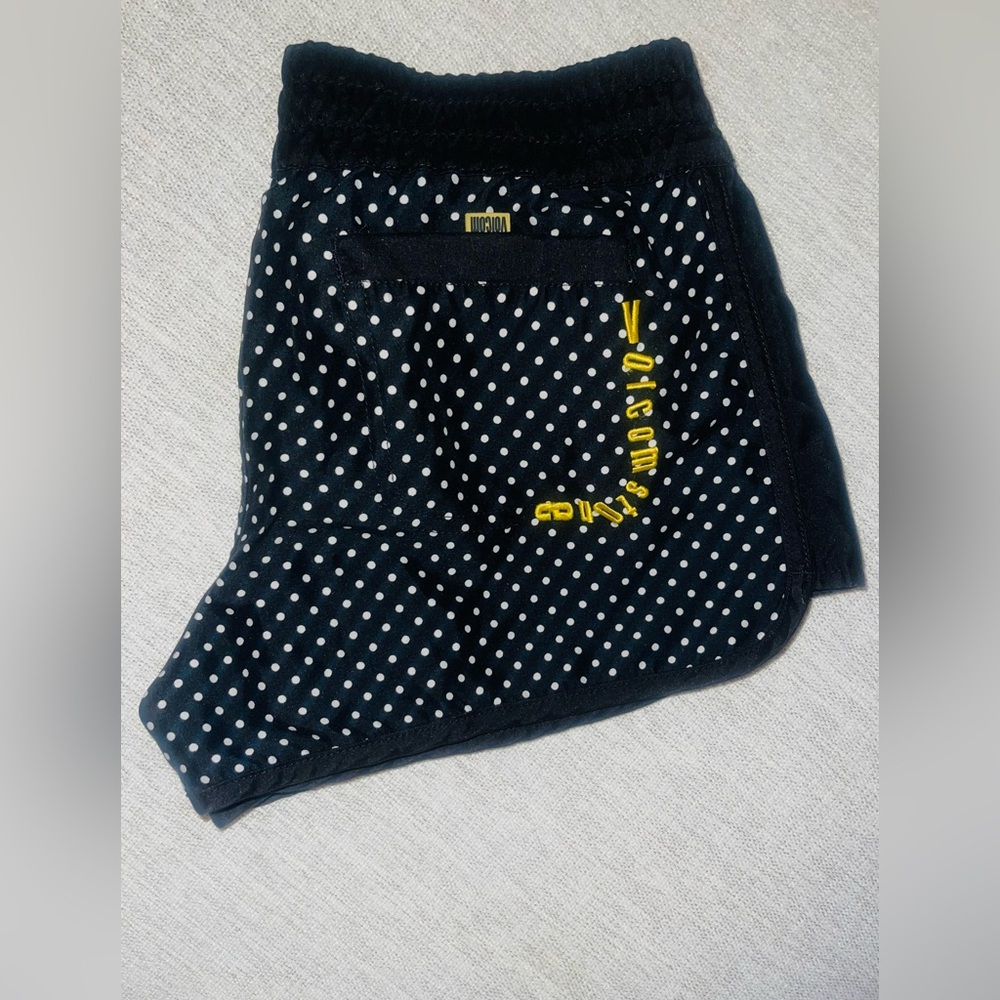 Volcum Black / White Polka Dot Shorts